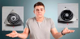 Помпа Komatsu нового и старого образца - сравнение