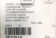 Оригинальная прокладка головки 2830919